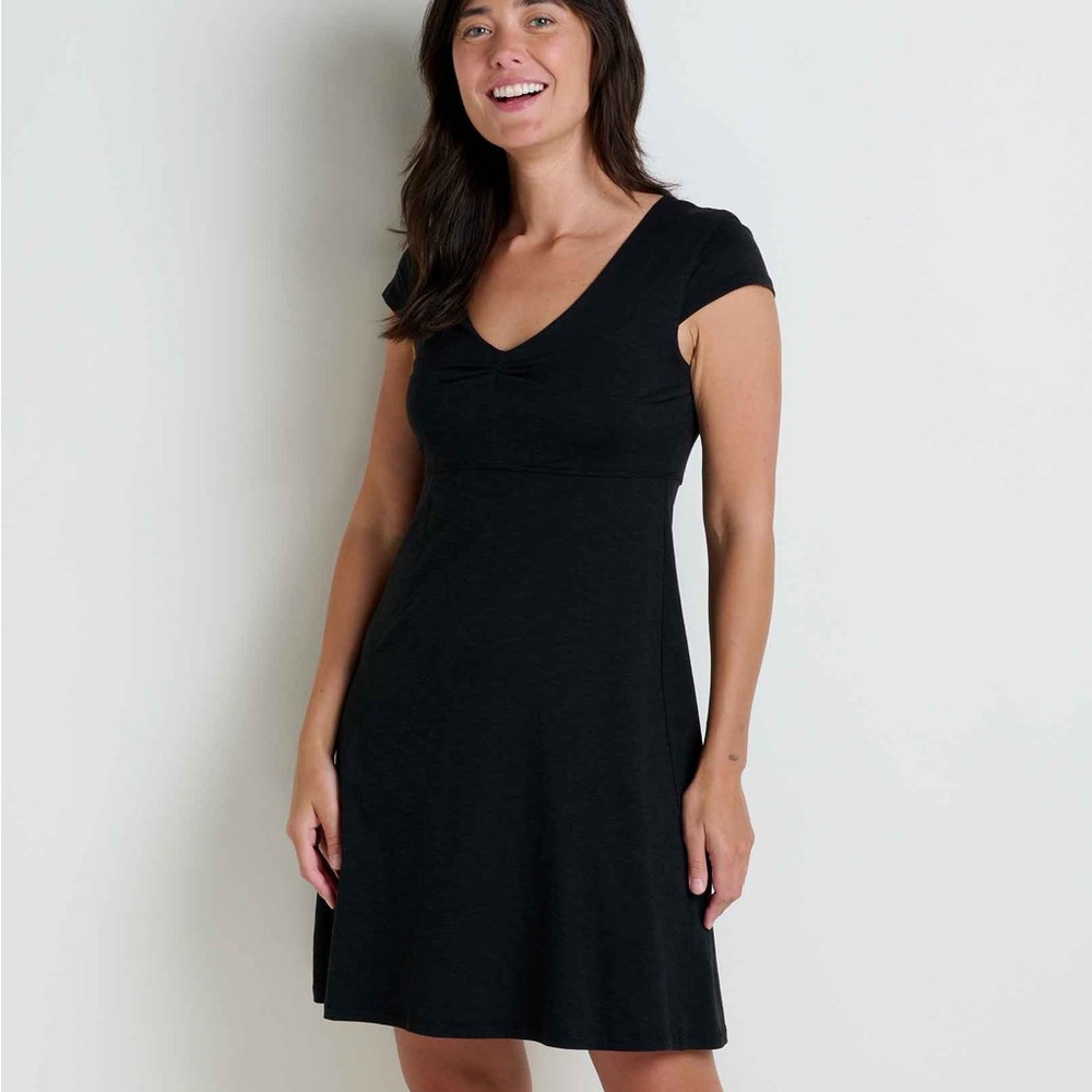 Toad & co Rosemarie dress black xl with tags